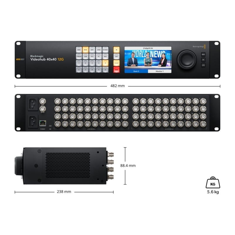Blackmagic Videohub 40x40 12G