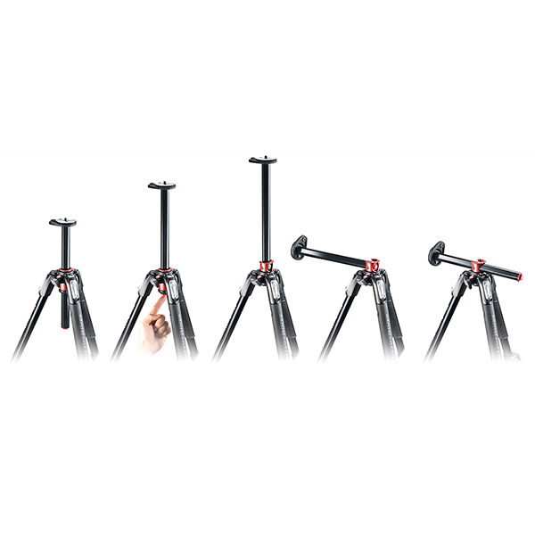 Manfrotto 055XPROB ブラック アルミニウム 三脚 Manfrotto MVH502AH プロ ビデオヘッド クイックリリー - 2