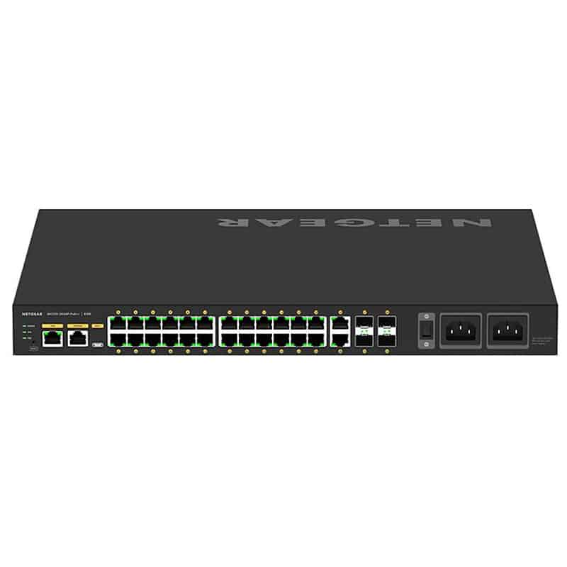 GSM4230UP-100AJS PoE++(1440W) 1Gポートx26 SFPスロットx4 フルマネージスイッチ