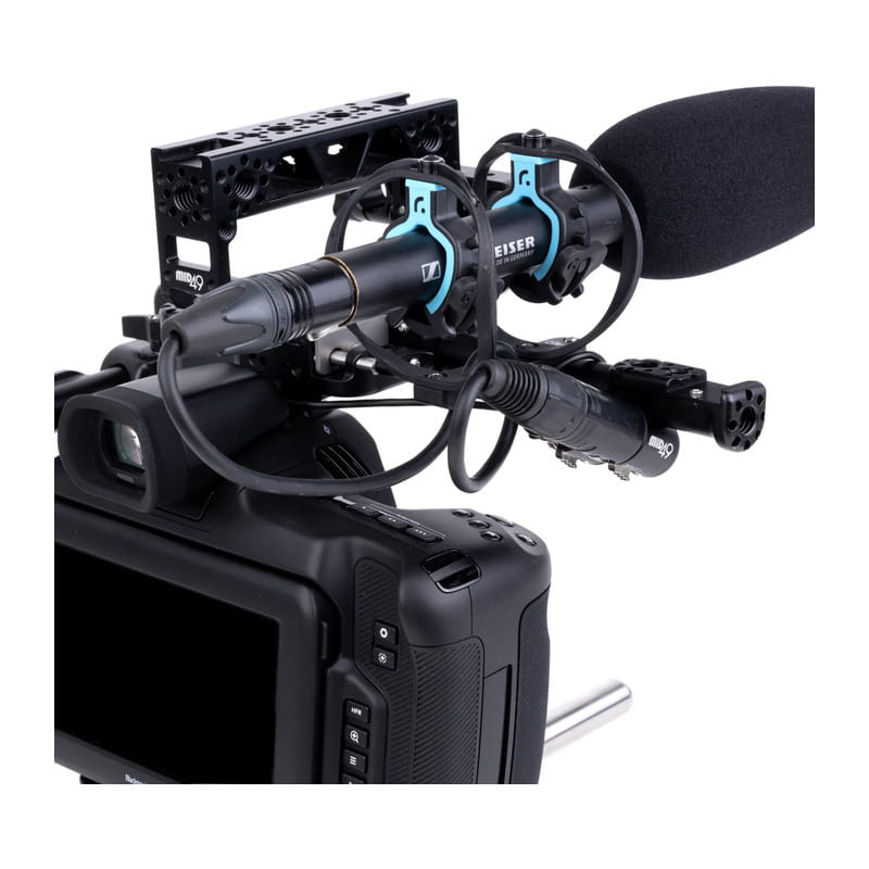 Microphone Shock Mount (Sideways 15mm Rod) + 15mm Rod (7 Aluminum) M49-MIC-S15-7A