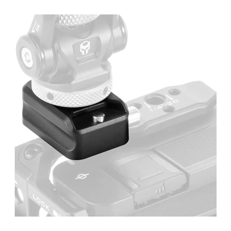 Tilta Cold Shoe Receiver Adapter with Locking Pin - Black TA-CSR2-B