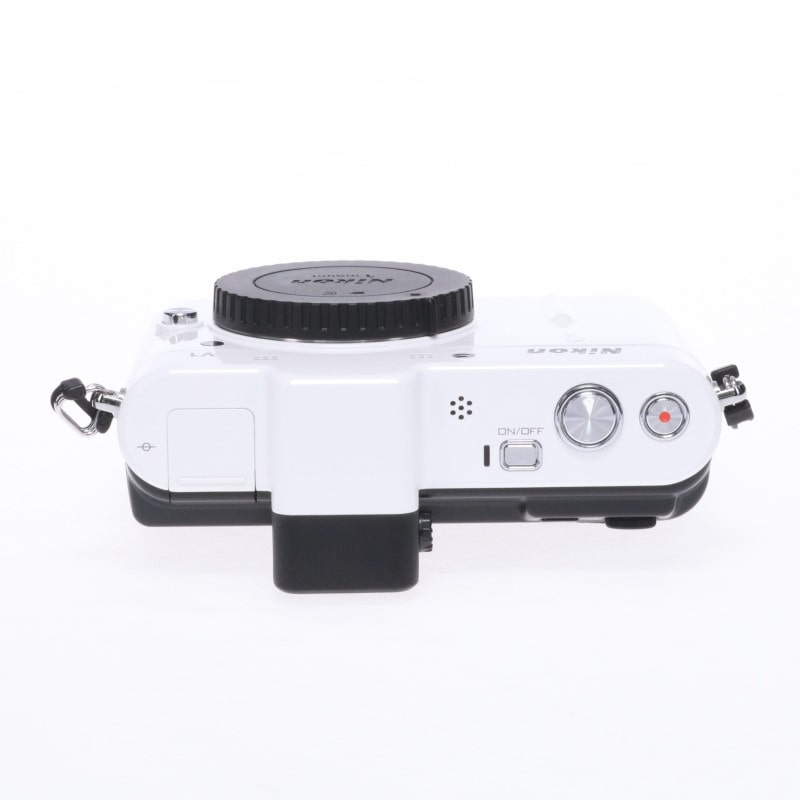 通販オンライン  　nikon1v1　ホワイト ミラーレスカメラ デジタルカメラ