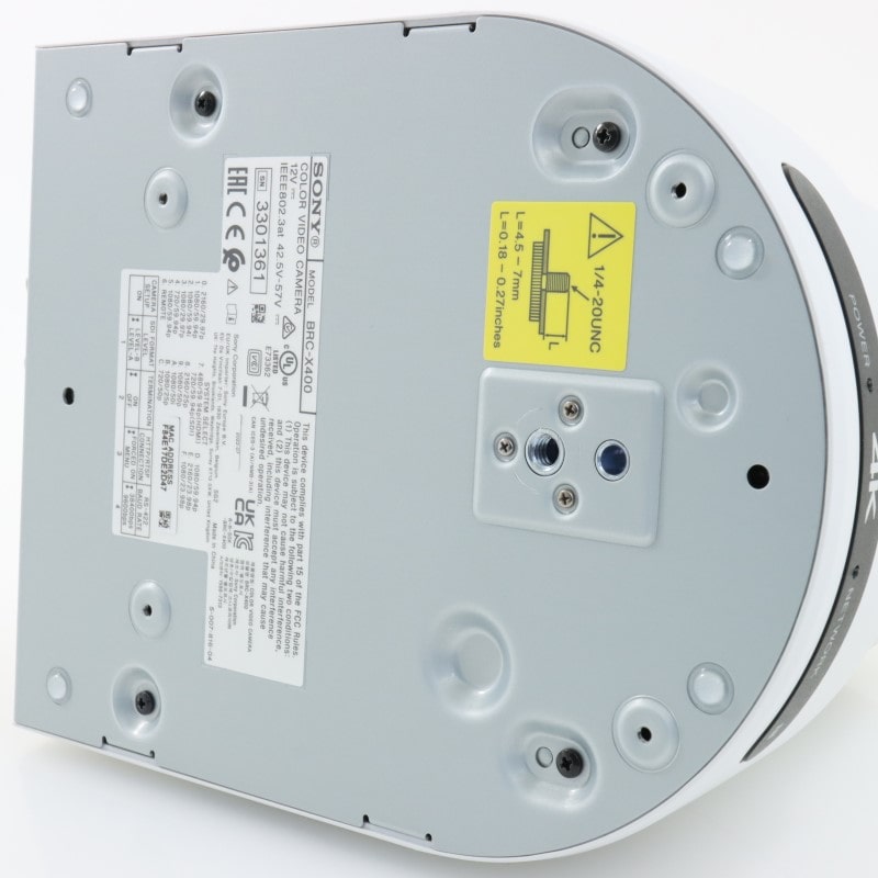 BRC-X400W [旋回型4Kカラービデオカメラ ホワイト]