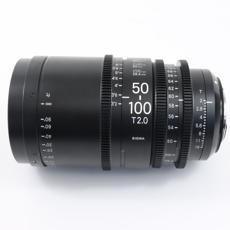 50-100mm T2/EF feet [High Speed Zoom Line 50-100mm T2 EFマウント フィート表示]