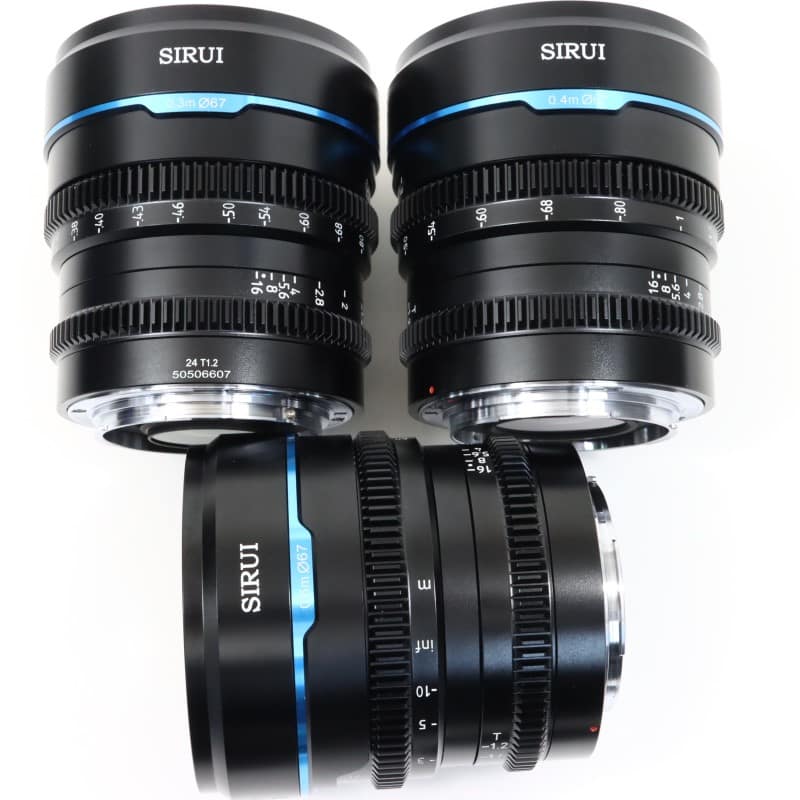シネマレンズ T1.2 APS-C/S35 3本セット R/ブラック MS-3SRB-JP