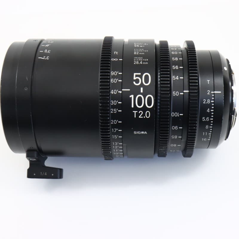 50-100mm T2/EF feet [High Speed Zoom Line 50-100mm T2 EFマウント フィート表示]