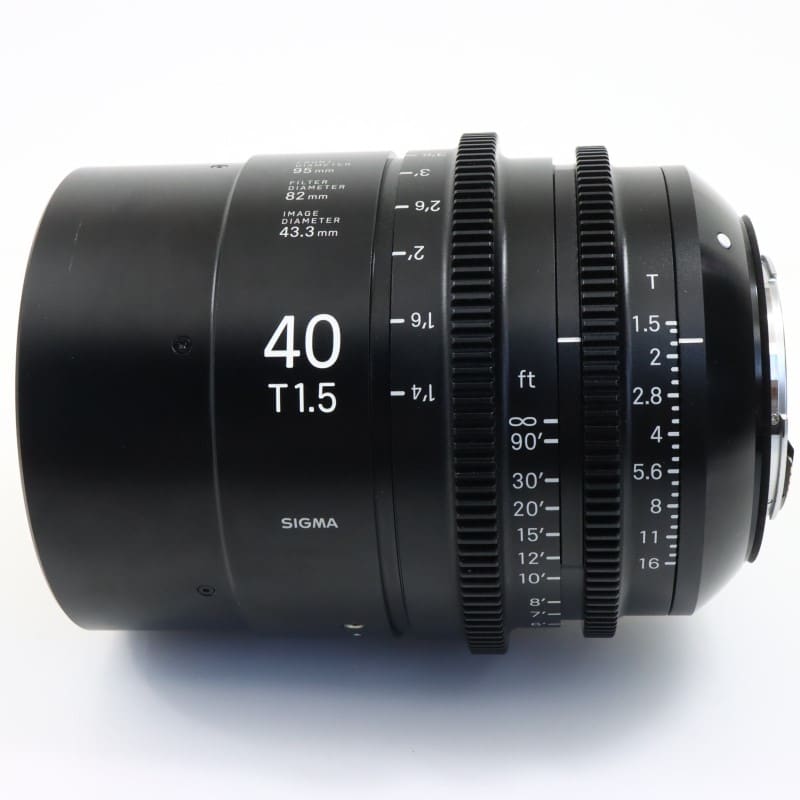 40mm T1.5 FF/EF feet [FF High Speed Prime Line EFマウント フィート表示]