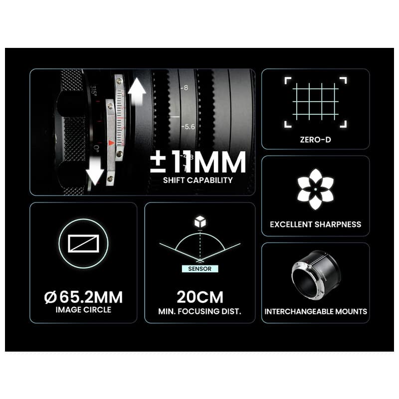 15mm T4.8 Zero-D Shift Cine Lens Arri PL LAO0787