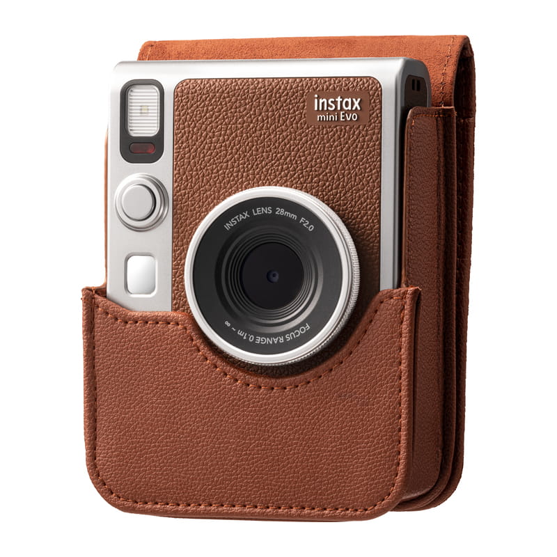 instax mini Evo用 カメラケース ブラウン