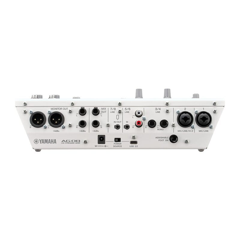 AG08 White 8チャンネルライブストリーミングミキサー