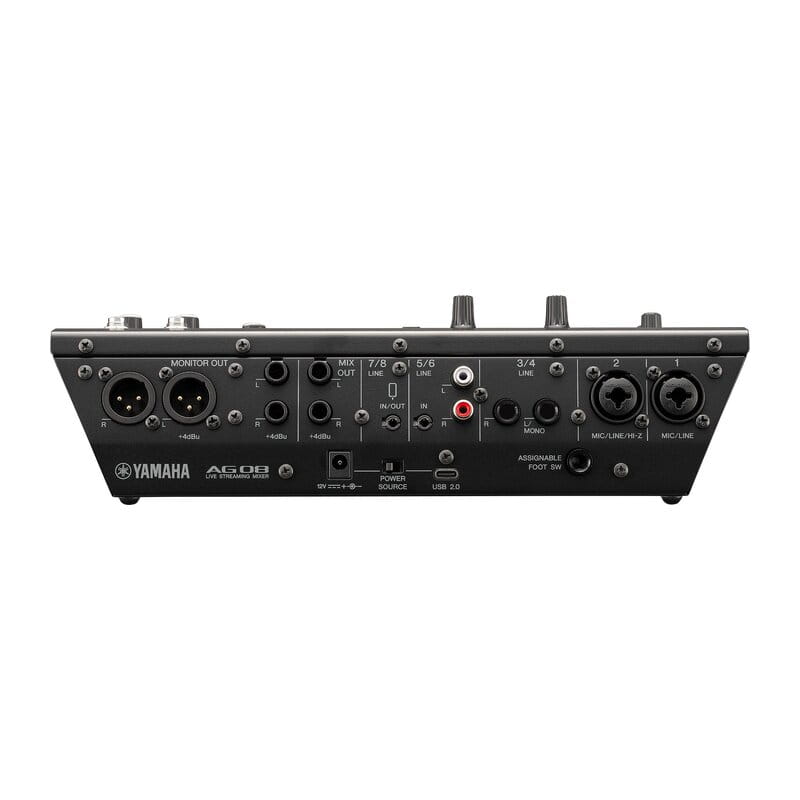 AG08 Black 8チャンネルライブストリーミングミキサー