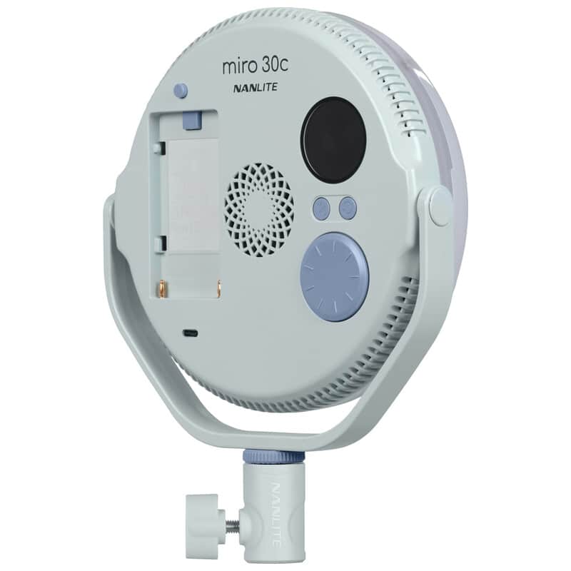 miro 30c フルカラー丸型パネルライト（ミントブルー）