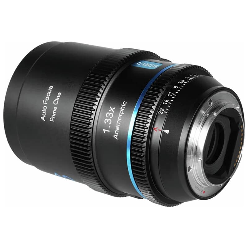 オートフォーカスアナモルフィックレンズ 40mm T1.8 1.33x S35 Z/ブルー 40AF133X-ZB-JP