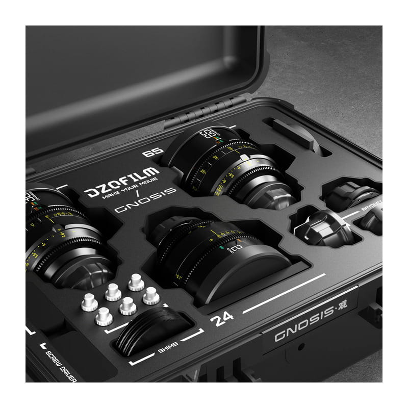 Gnosis Macro バンドル 24mm/32mm/65mm T2.8 フィート表示(ハードケース付) DZO-G28K3ALPLI