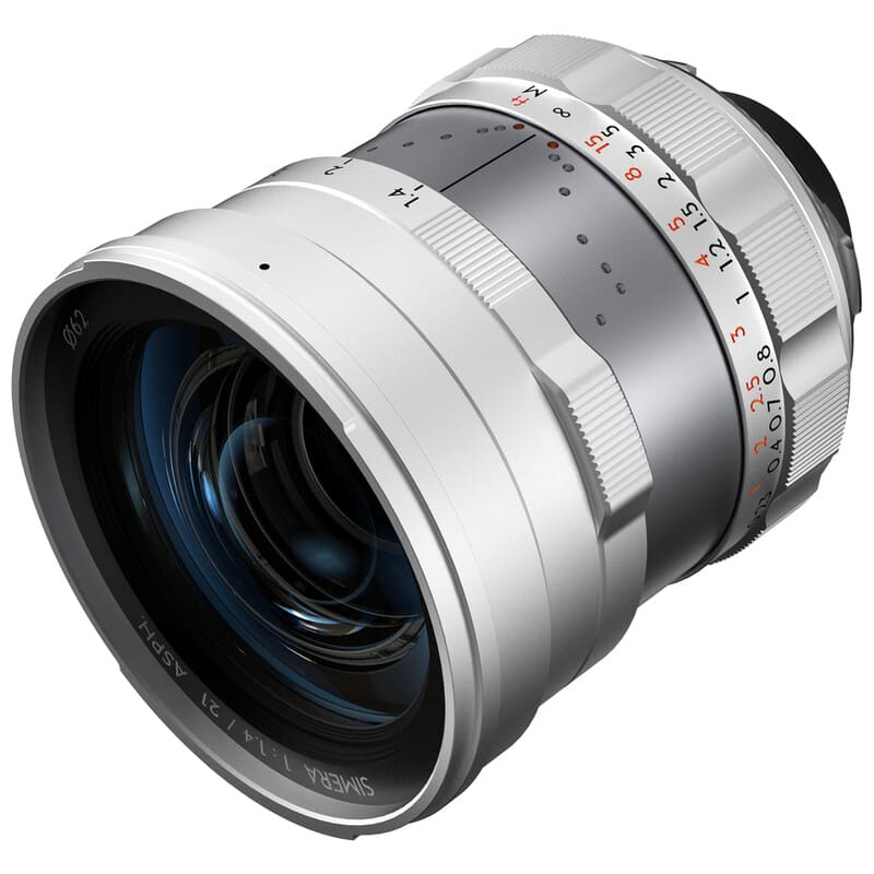 Simera 21mm f1.4 ライカMマウント シルバー TP-S21M-SR