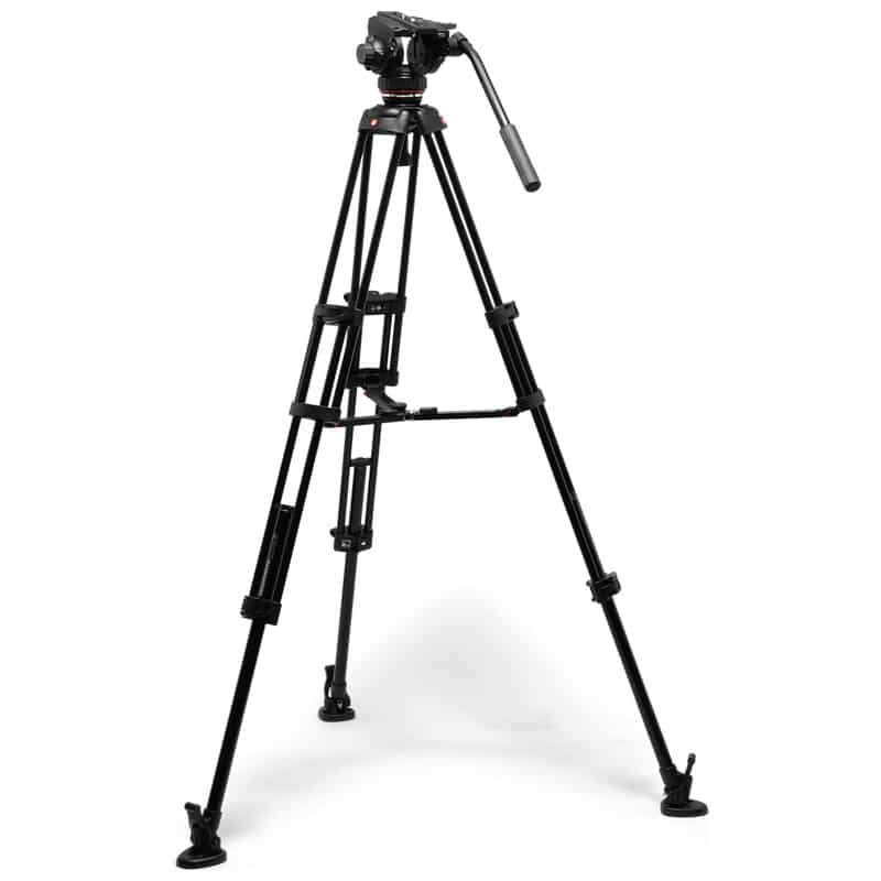 Manfrotto アルミニウム製ツインレッグ三脚 502X フルード雲台キット