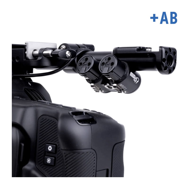 Upper Cage for Blackmagic Cinema Camera 6K + Audio Breakout AB-6 M49-CAG-BMD-P6KAB