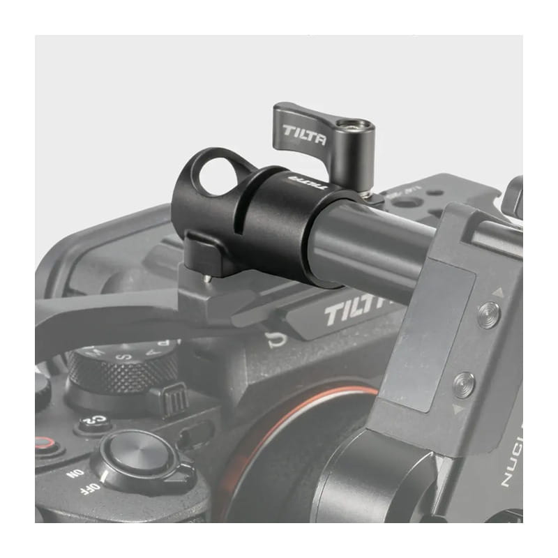 15mm Rod Holder to 1/4-20 Adapter (Side Mounted) - Black TA-15RH-1420S-B