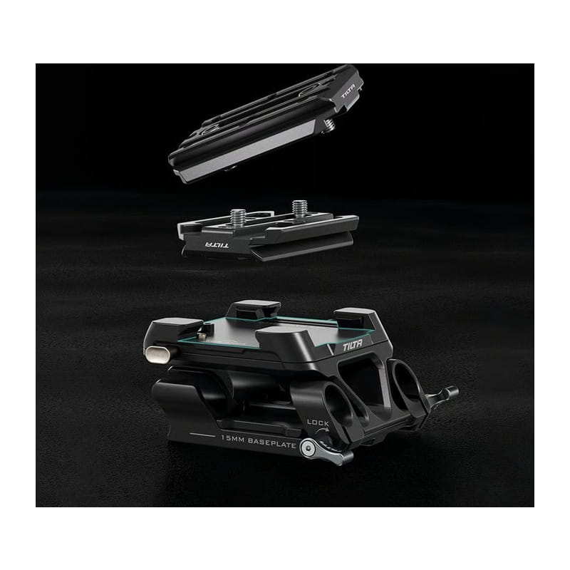 Tilta 15mm LWS Arca Manfrotto Dual Baseplate Kit - Black TA-DBPK-B