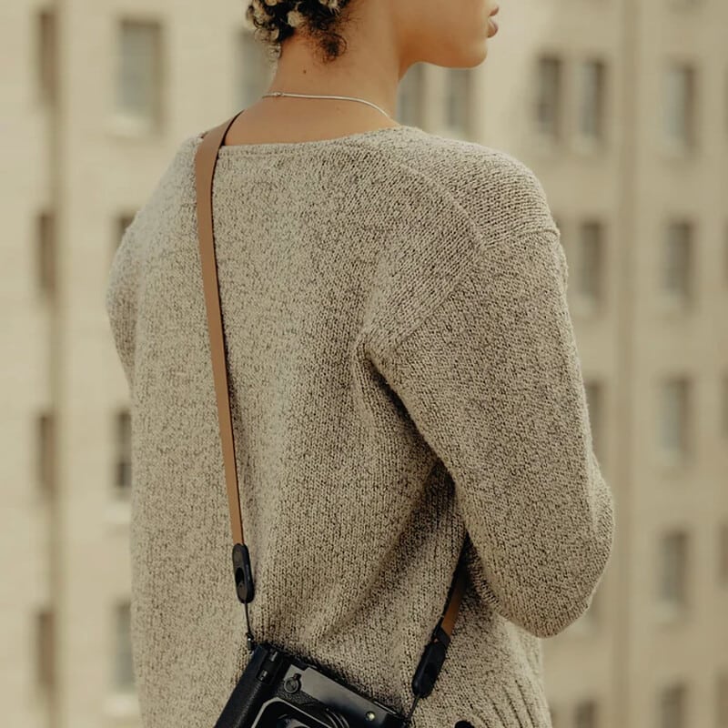 フォーム レザー カメラストラップ スタンダード タン LRS-ST-BN-1