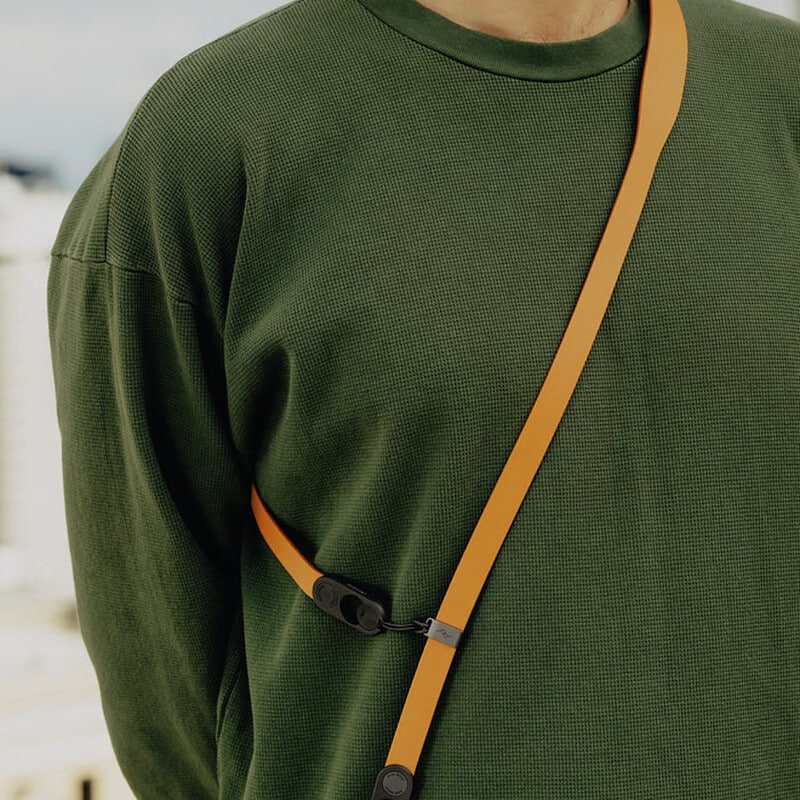 フォーム レザー カメラストラップ ロング アンバー LRS-L-AM-1