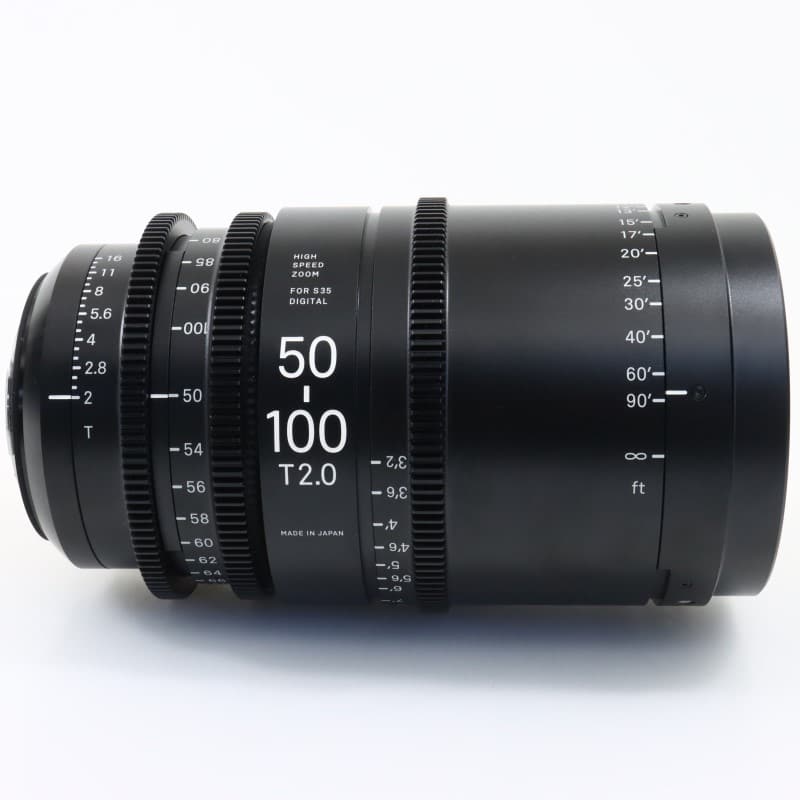 50-100mm T2/EF feet [High Speed Zoom Line 50-100mm T2 EFマウント フィート表示]