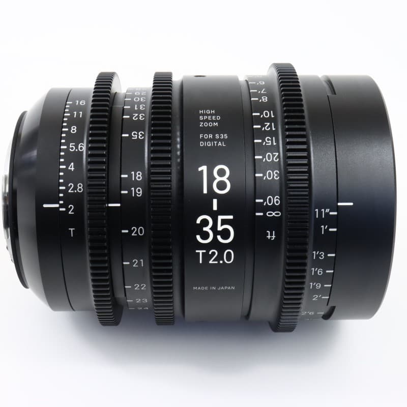 18-35mm T2/EF feet [High Speed Zoom Line 18-35mm T2 EFマウント フィート表示]