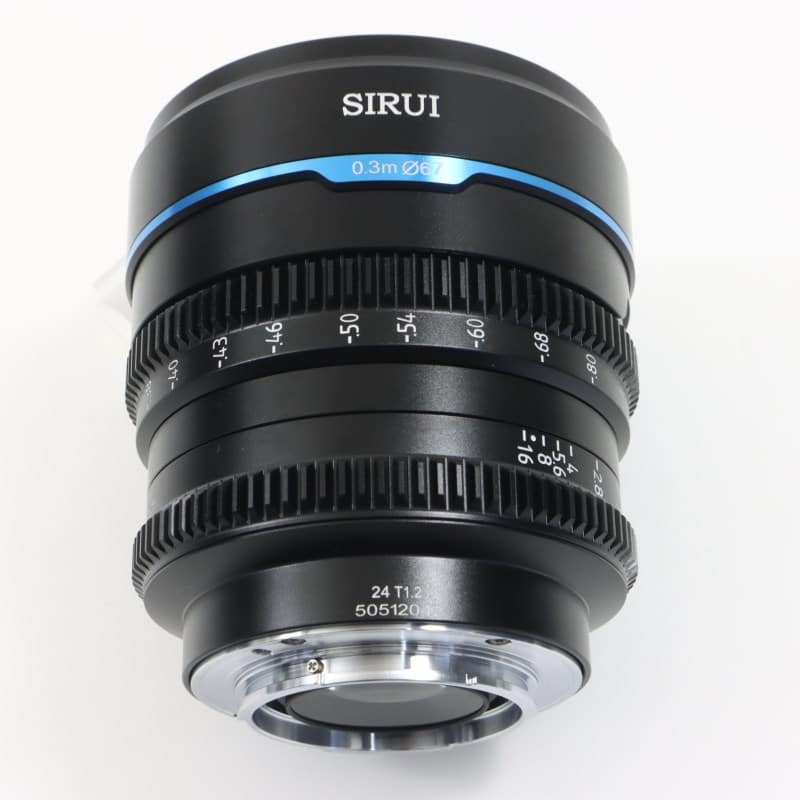 24mm T1.2 APS-C/S35 シネマレンズ X/ブラック MS24X-B-JP