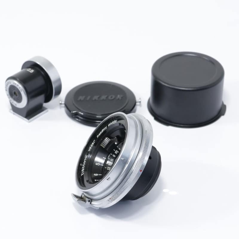 Nikon W-Nikkor 2.5cm F4 Sマウント + 純正ファインダー Bランク 中古
