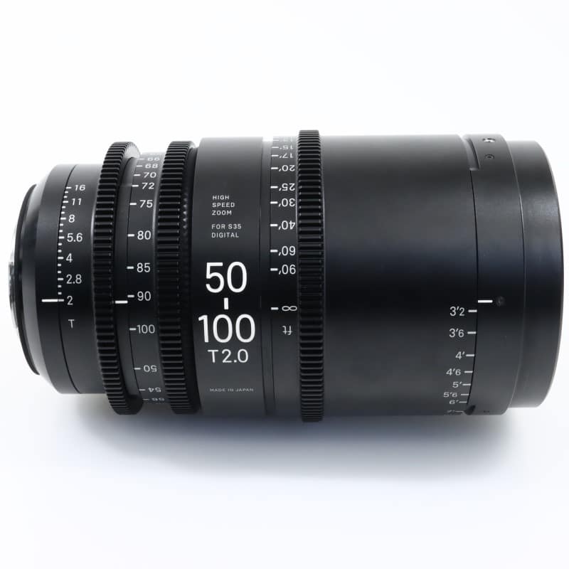 50-100mm T2/EF feet [High Speed Zoom Line 50-100mm T2 EFマウント フィート表示]