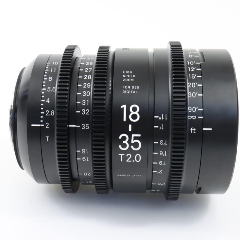 18-35mm T2/EF feet [High Speed Zoom Line 18-35mm T2 EFマウント フィート表示]