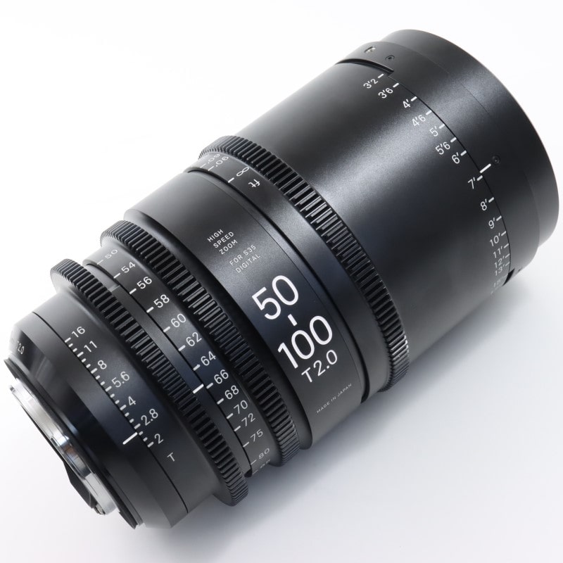 50-100mm T2/EF feet [High Speed Zoom Line 50-100mm T2 EFマウント フィート表示]