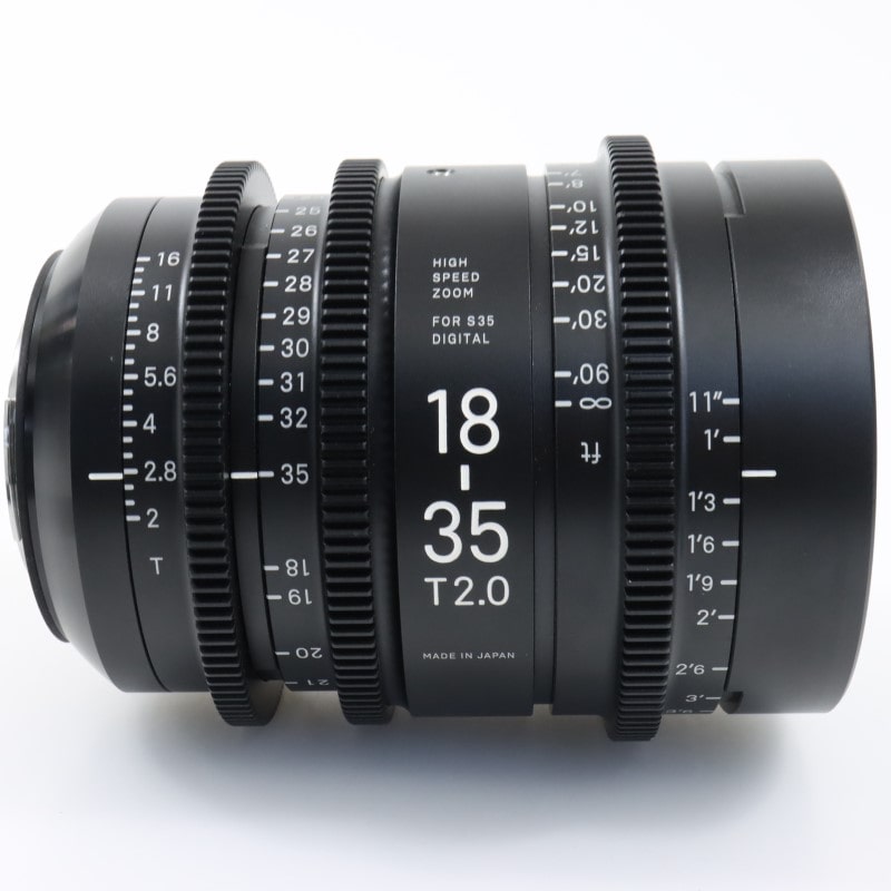 18-35mm T2/EF feet [High Speed Zoom Line 18-35mm T2 EFマウント フィート表示]