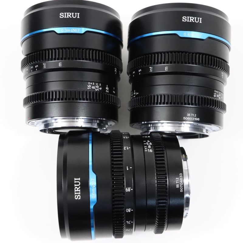 シネマレンズ T1.2 APS-C/S35 3本セット R/ブラック MS-3SRB-JP