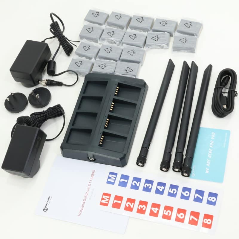 Solidcom C1-HUB8S [9-person Intercam with HUB & 8 Remote Headset]