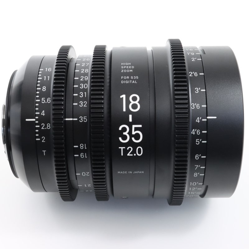 18-35mm T2/EF feet [High Speed Zoom Line 18-35mm T2 EFマウント フィート表示]