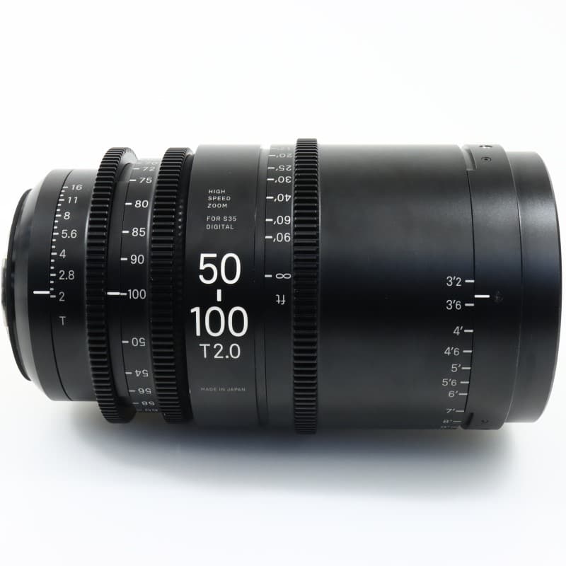 50-100mm T2/EF feet [High Speed Zoom Line 50-100mm T2 EFマウント フィート表示]