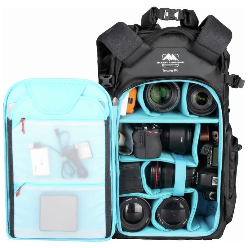 テンジン 30L ロールトップ バックパック ブラック SUM-TENZING30L-BK