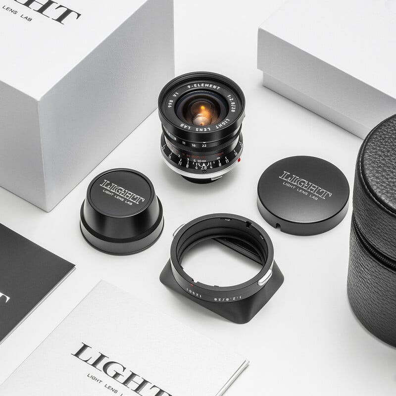 M 28mm f/2.8 ライカMマウントブラックペイント LLL-28M-9E (B)