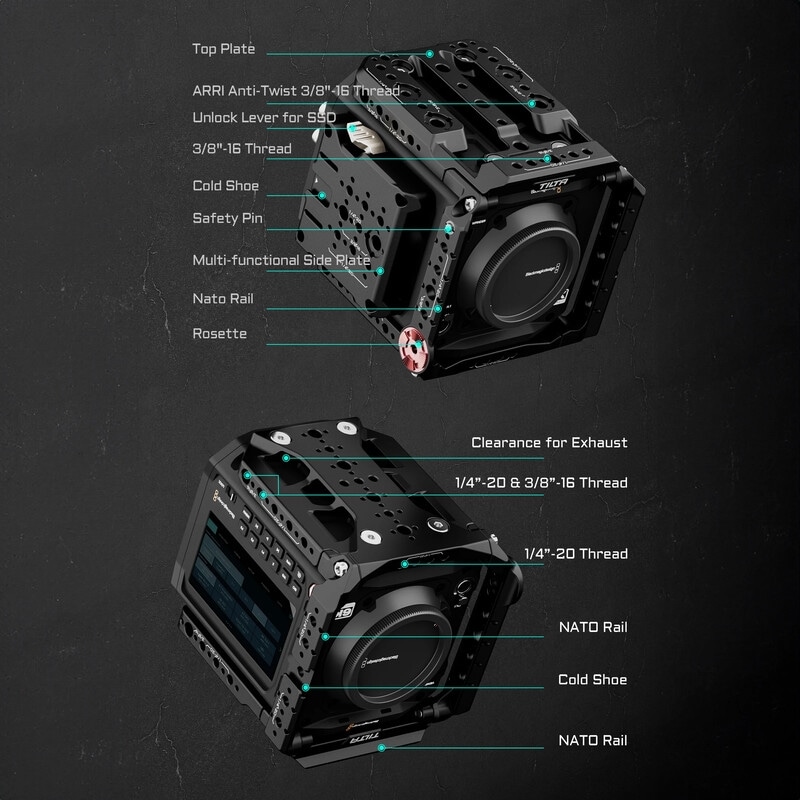 Full Camera Cage for Blackmagic PYXIS 6K ES-T21-FCC