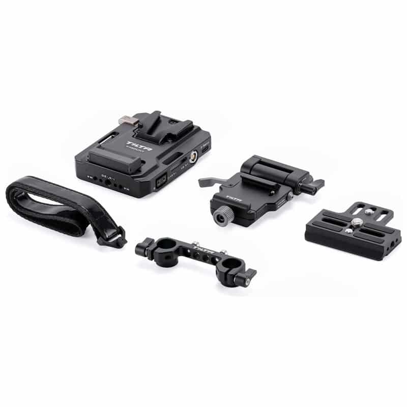 調整式アルカレシーバー付Mini Vマウントバッテリープレート TA-BTP4K-V-B