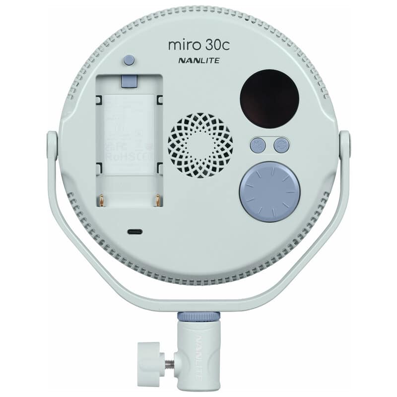 miro 30c フルカラー丸型パネルライト（ミントブルー）