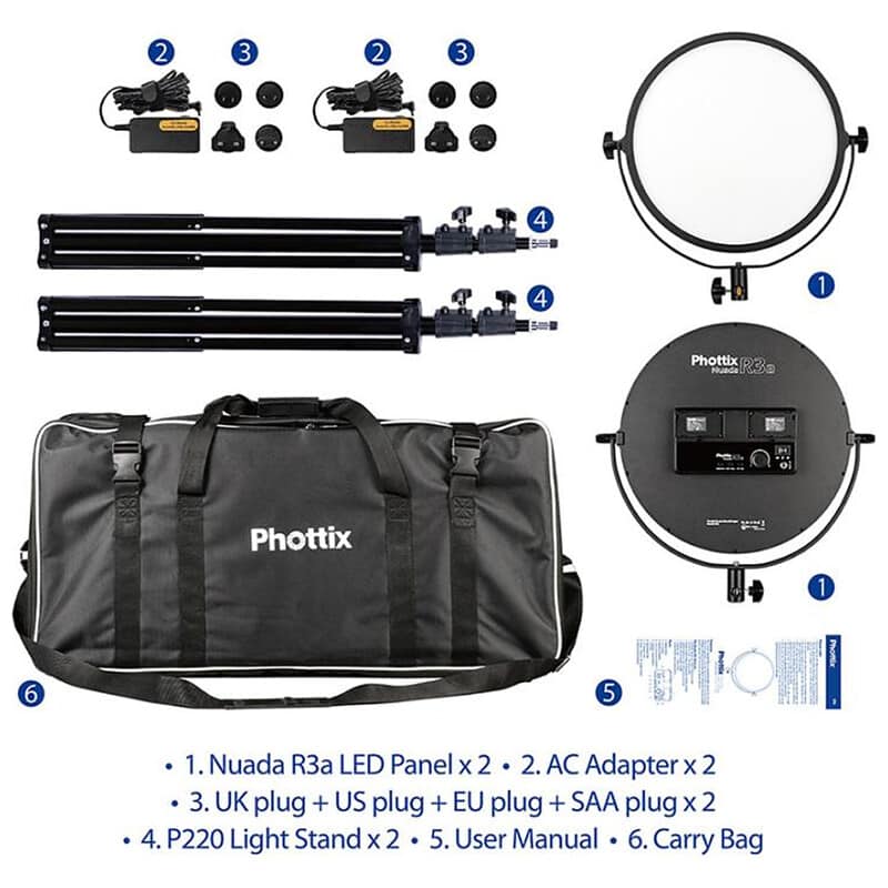 Nuada R3a LED Light Twin Kit Set