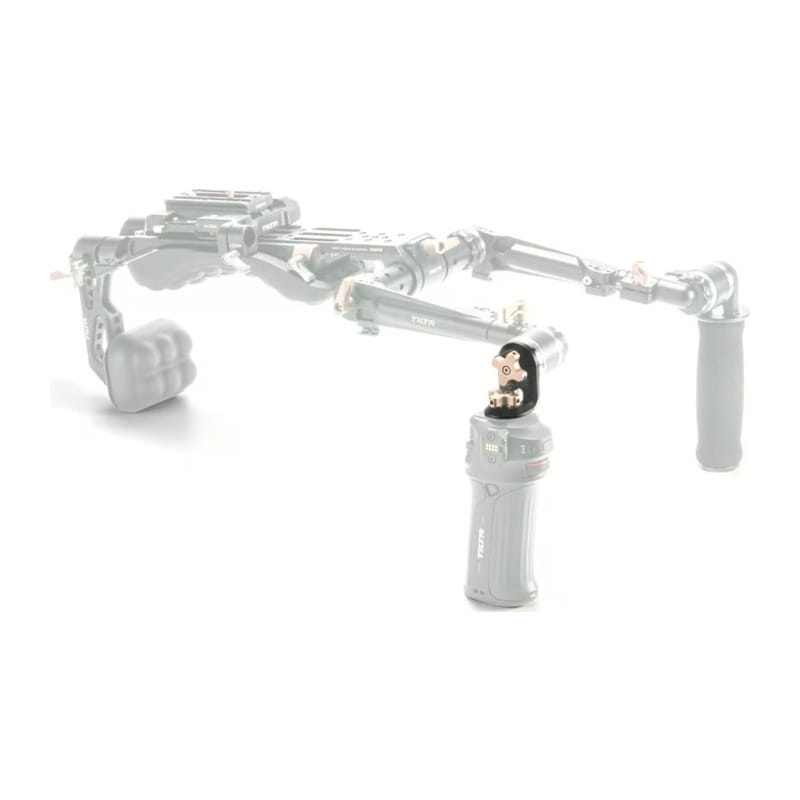 Tilta Right Angle Rosette Adapter to 1/4-20 with Locating Pins - Black TA-RRA-1420