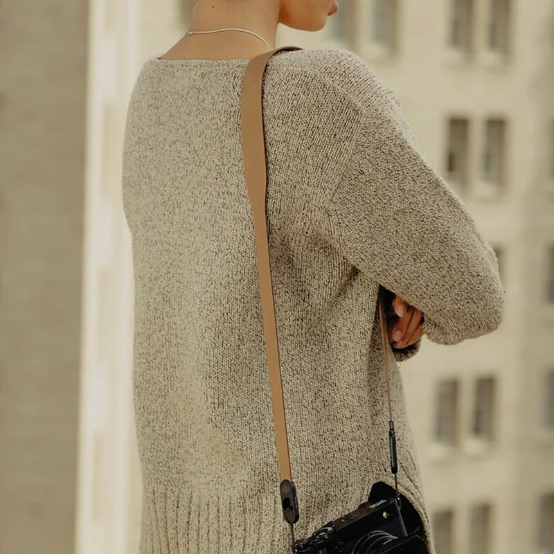 フォーム レザー カメラストラップ スタンダード タン LRS-ST-BN-1