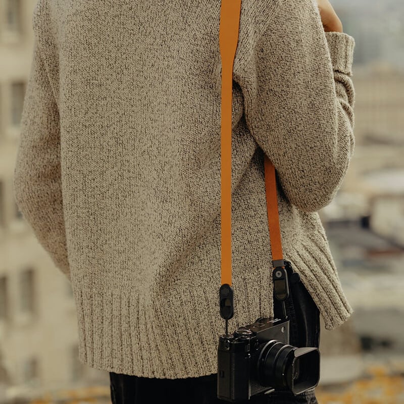 フォーム レザー カメラストラップ スタンダード アンバー LRS-ST-AM-1