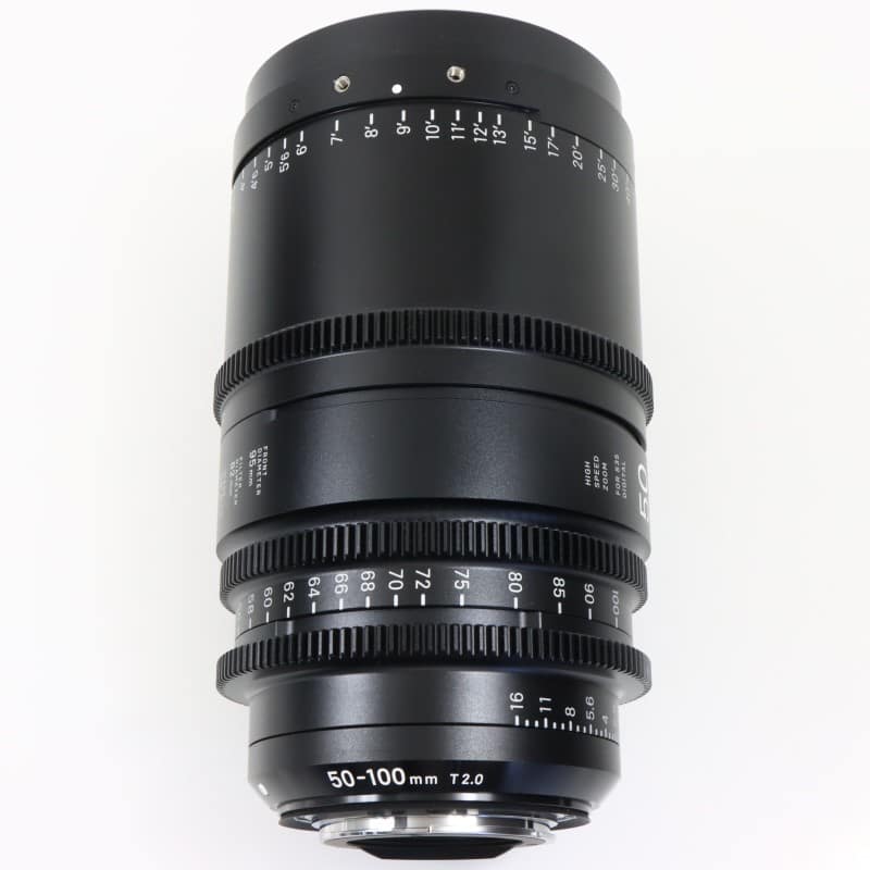 50-100mm T2/EF feet [High Speed Zoom Line 50-100mm T2 EFマウント フィート表示]