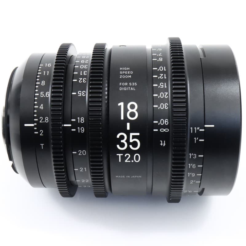 18-35mm T2/EF feet [High Speed Zoom Line 18-35mm T2 EFマウント フィート表示]