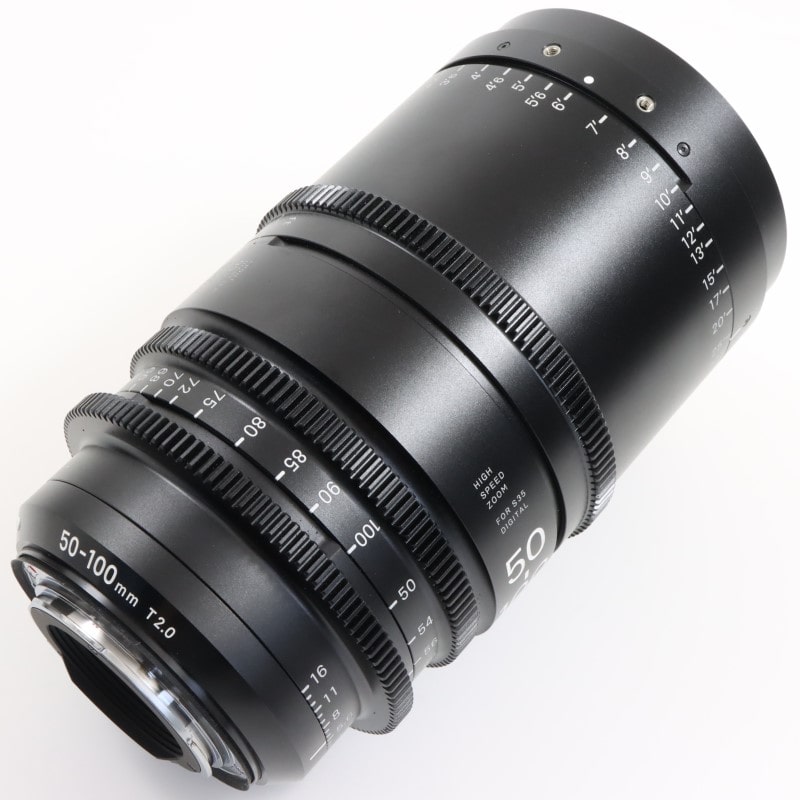 50-100mm T2/EF feet [High Speed Zoom Line 50-100mm T2 EFマウント フィート表示]