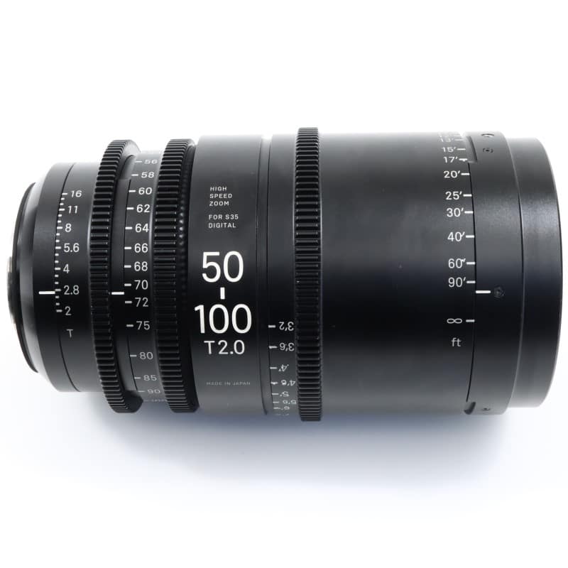 50-100mm T2/EF feet [High Speed Zoom Line 50-100mm T2 EFマウント フィート表示]